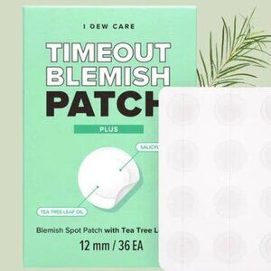 Timeout Blemish Patch Plus, 12 mm, 36 Patches Tea Tree Leaf Oil Pimple Zit Acne